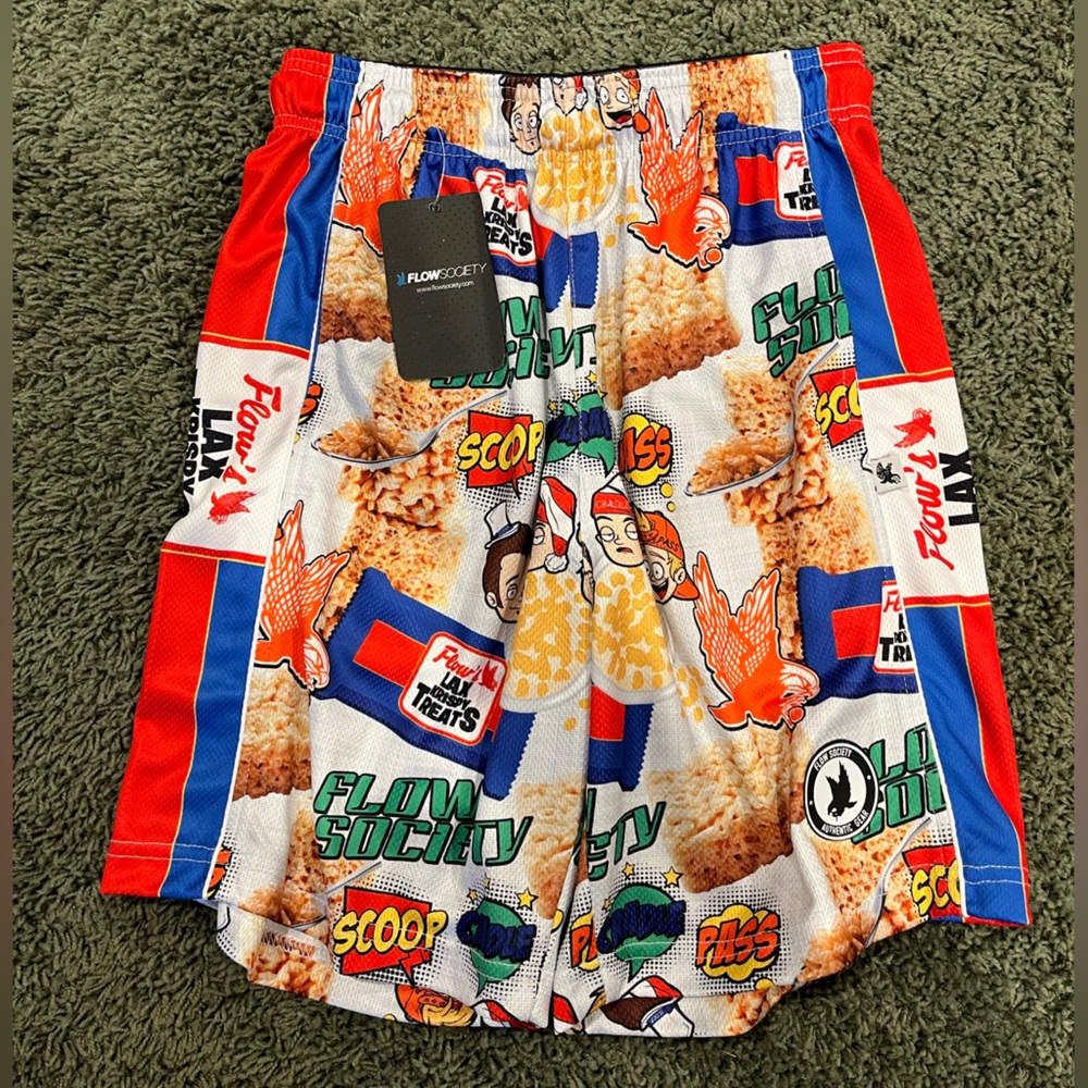 ‼️NEW-Boys Flow Society Lacrosse Shorts-YL - Picture 2 of 10